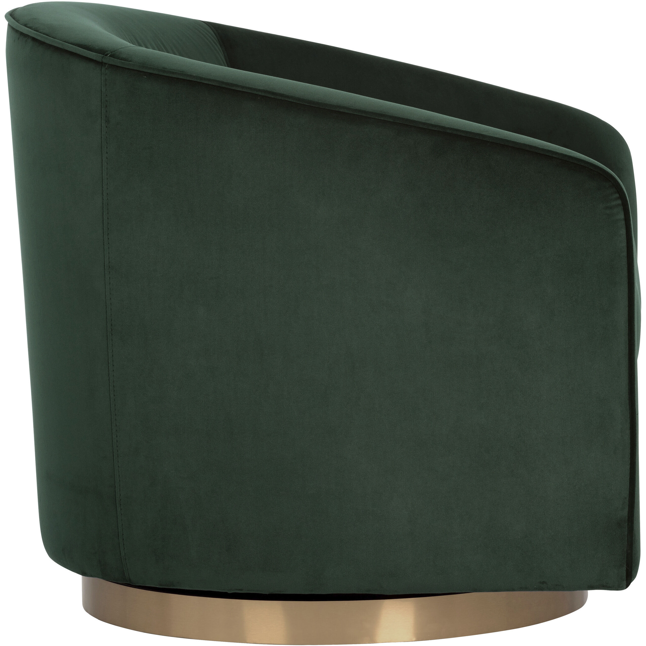 Hazel Gold / Deep Green Sky Swivel Lounge Chair, Swivel